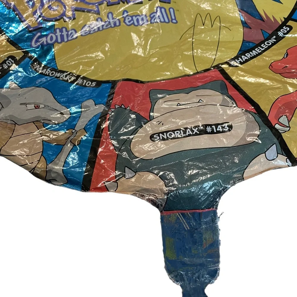 Vintage Pokémon Birthday Balloon Mylar Foil Deadstock Never Used Brand New 1999